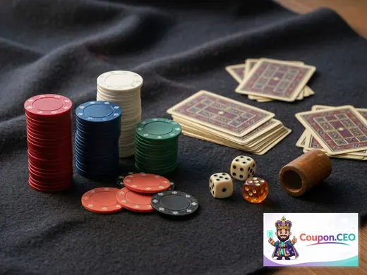 LuckyFun logo with casino game icons, cashback percentage and rewards calendar